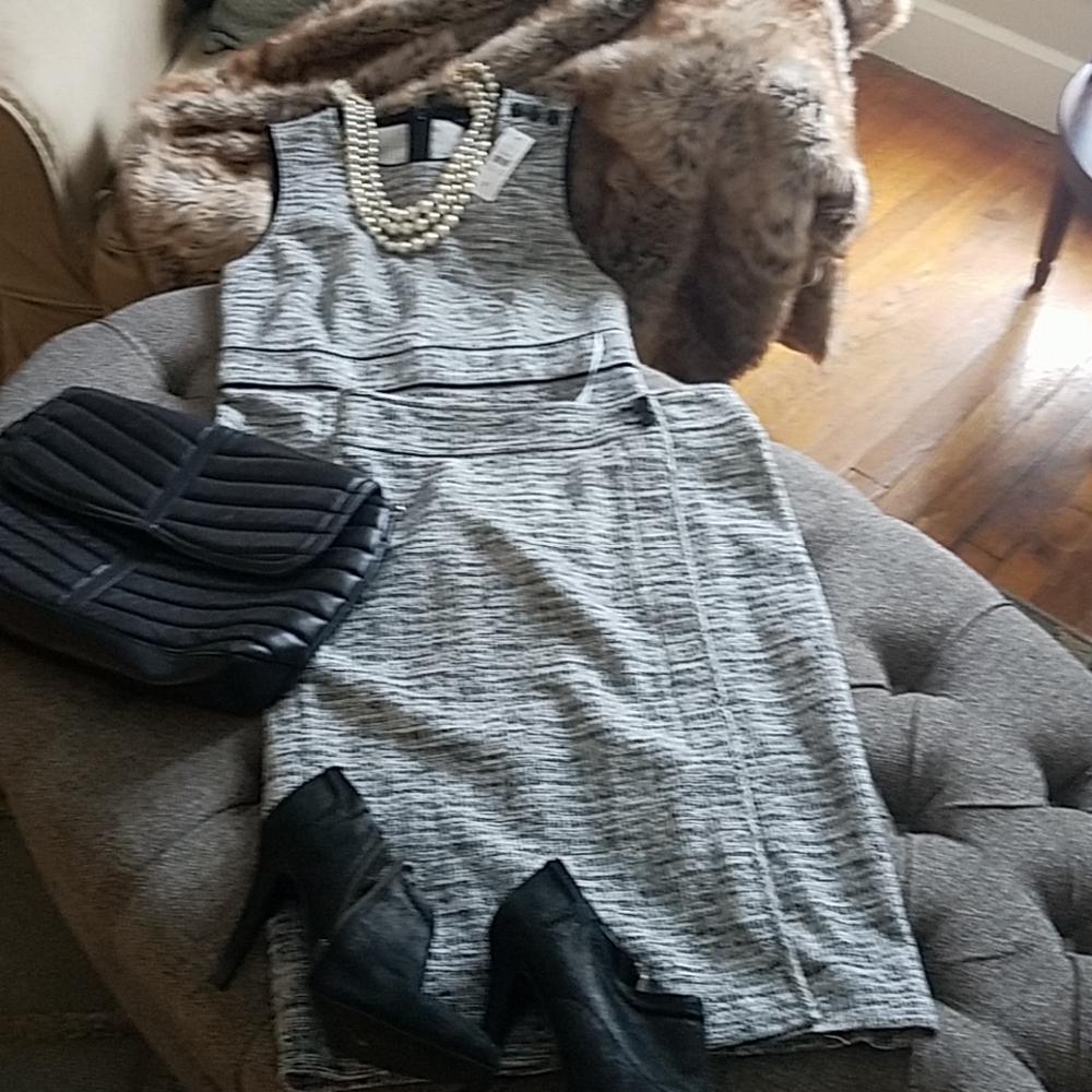 Ann Taylor tweed  retro look skirt set